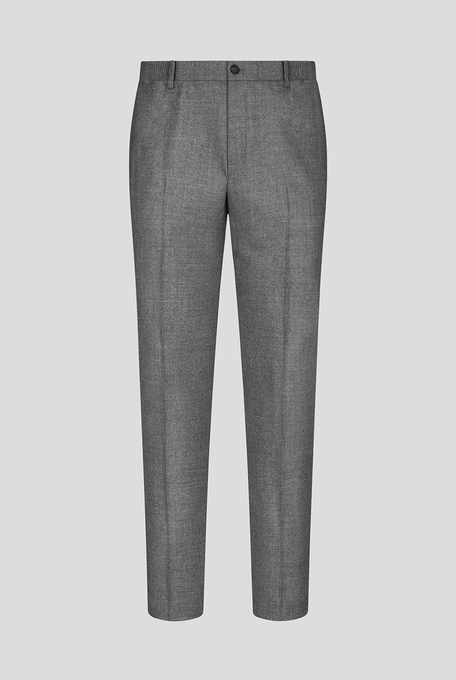 Trousers in stretch wool with side elastic band - Formal trousers | Pal Zileri shop online