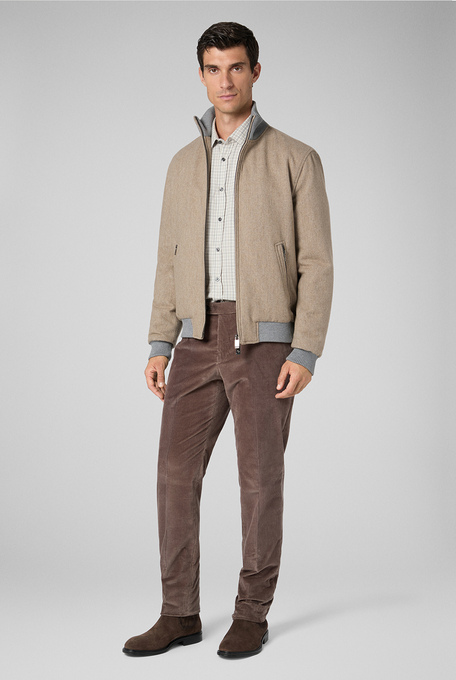 Trousers in velvet corduroy - Formal trousers | Pal Zileri shop online