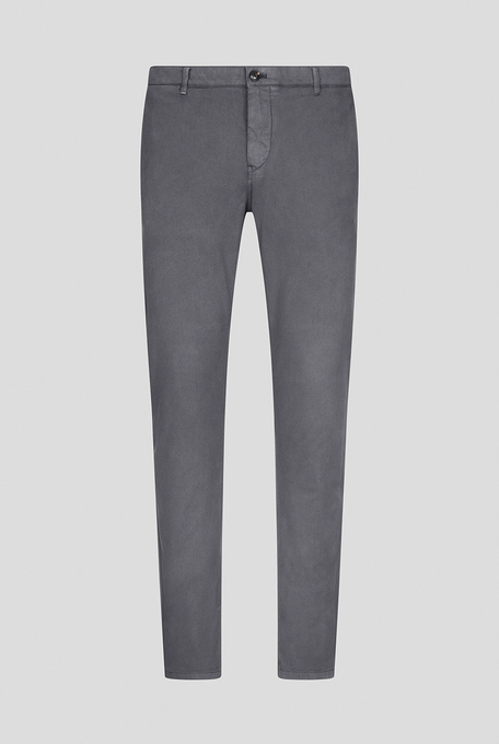Pantaloni chino tinti in capo in cotone e tencel stretch - Casual trousers | Pal Zileri shop online