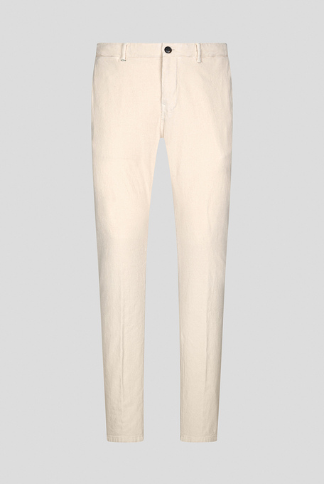 Pantaloni chino tinti in capo in cotone corduroy - Pantaloni casual | Pal Zileri shop online