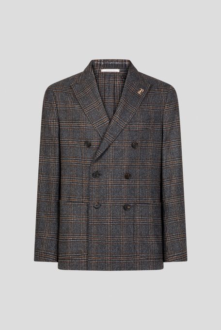 Giacca Brera doppio petto in pura lana con motivo Principe di Galles | Pal Zileri shop online