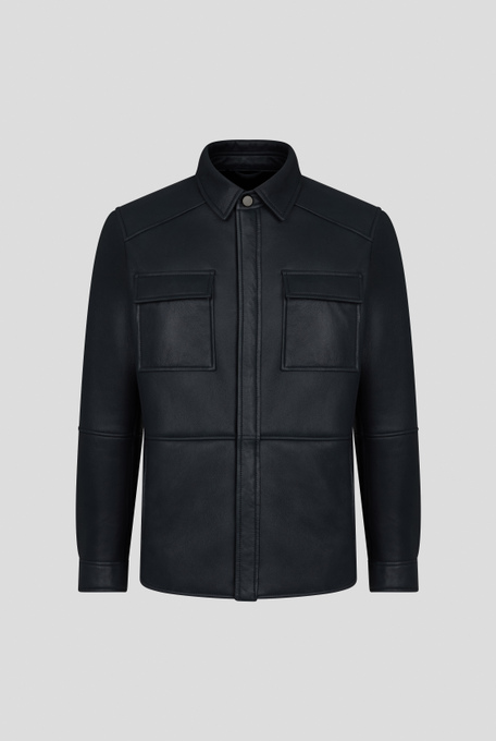 Leather overshirt with macro patch pockets | Pal Zileri shop online
