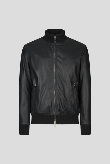 Leather bomber with stand up collar - Leather Jackets | Pal Zileri shop online
