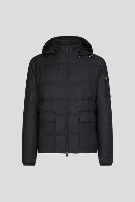 Bomber in pura lana con cappuccio removibile - Outerwear | Pal Zileri shop online