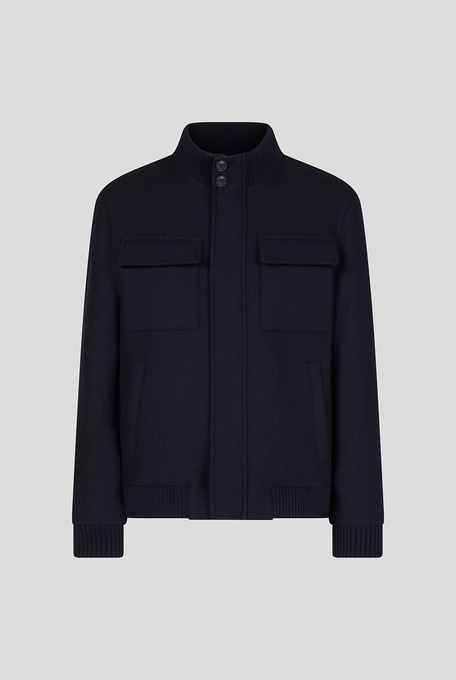 Blouson in lana blu navy - Outerwear | Pal Zileri shop online