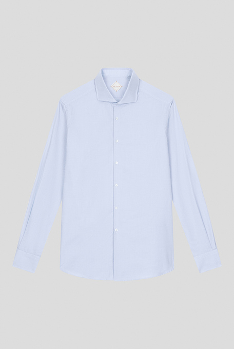 Camicia micro jacquard con collo Torino e dettagli a contrasto | Pal Zileri shop online