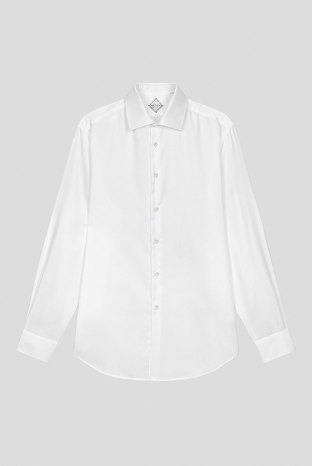 Micro pattern white shirt - Shirts | Pal Zileri shop online