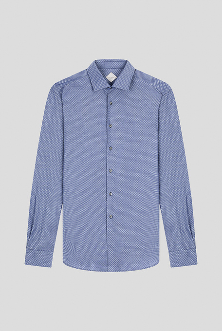 Camicia micro fantasia effetto denim | Pal Zileri shop online