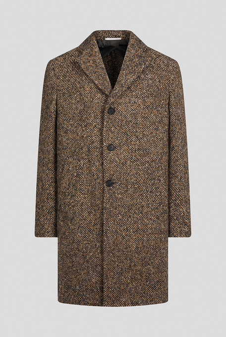 Coat in bouclè, silk and mohair - Outerwear | Pal Zileri shop online