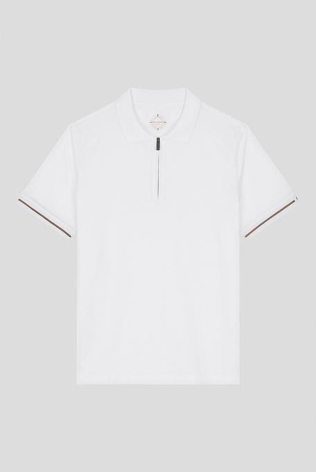 Zipped polo with embroidered logo | Pal Zileri shop online