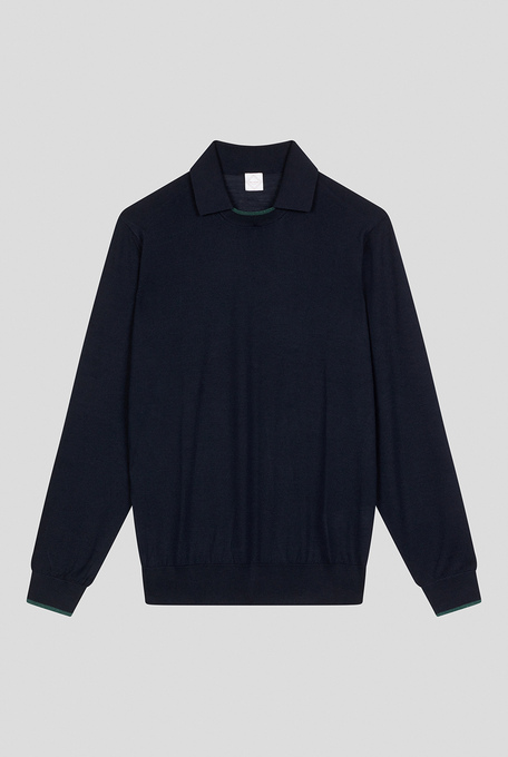 Maglia girocollo in lana e seta - Pullover | Pal Zileri shop online