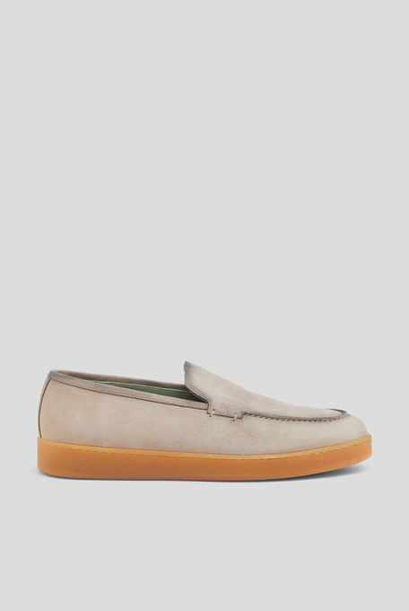 Loafers in nabuk with rubber sole - Footwear | Pal Zileri shop online