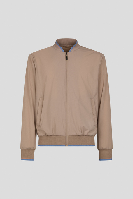 Bomber in soft shell color tortora - Outerwear | Pal Zileri shop online