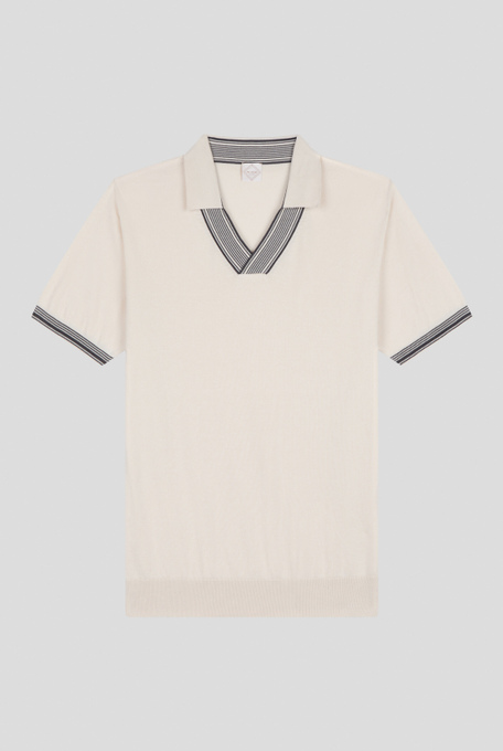 Knitted polo with plot details - T-Shirts and Polo | Pal Zileri shop online