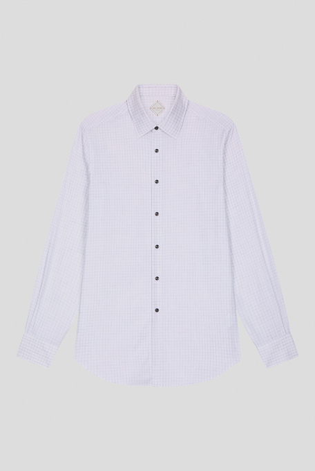 Camicia micro fantasia con collo Napoli | Pal Zileri shop online