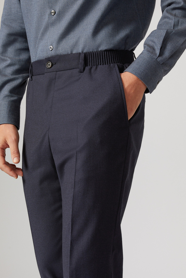 Flat front trousers in stretch wool - Pal Zileri shop online