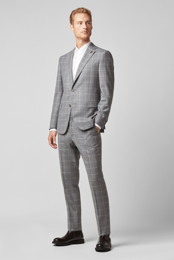 Vicenza 2 pieces suit in wool and cashmere with check motif - Pal Zileri shop online