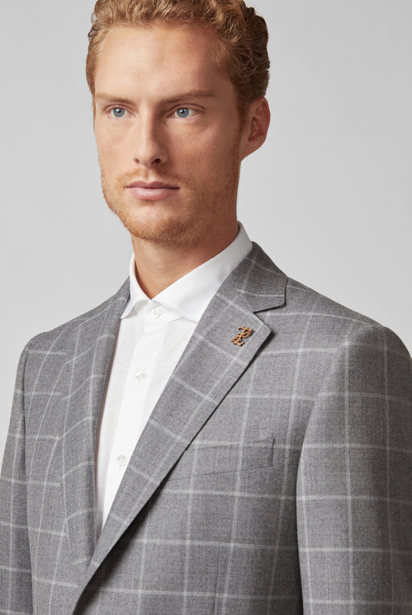 Vicenza 2 pieces suit in wool and cashmere with check motif - Pal Zileri shop online