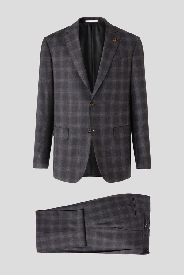 Tailored 2 pieces suit in stretch wool with Prince of Wales motif - Pal Zileri shop online