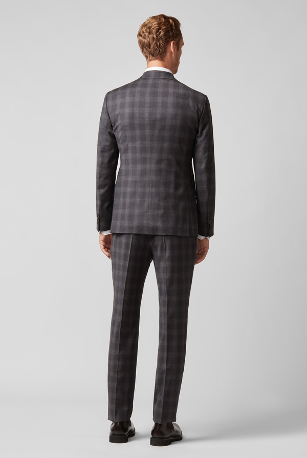 Tailored 2 pieces suit in stretch wool with Prince of Wales motif - Pal Zileri shop online
