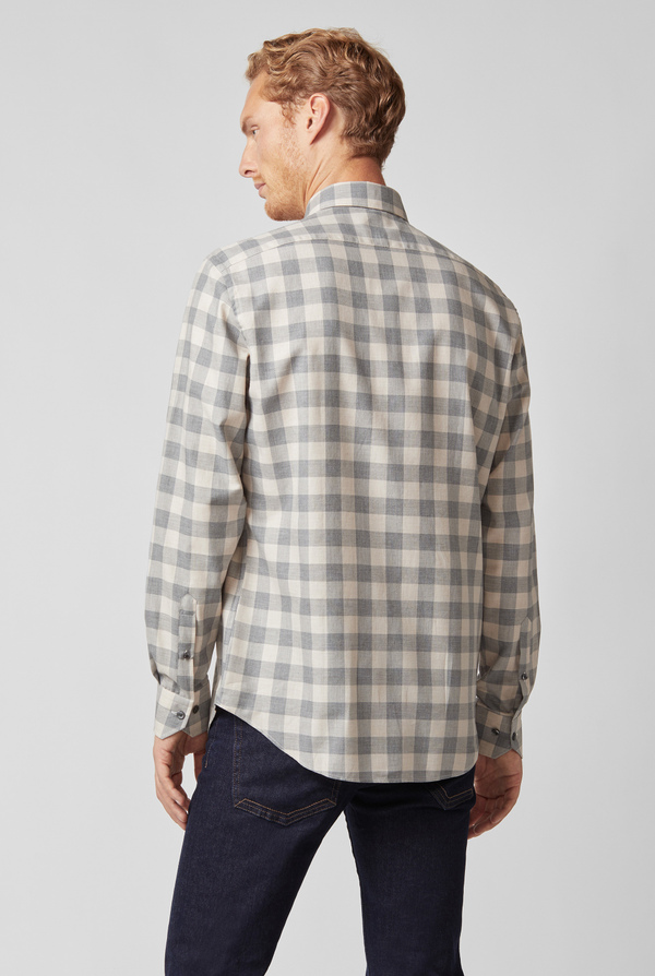 Camicia in flanella con micro check - Pal Zileri shop online