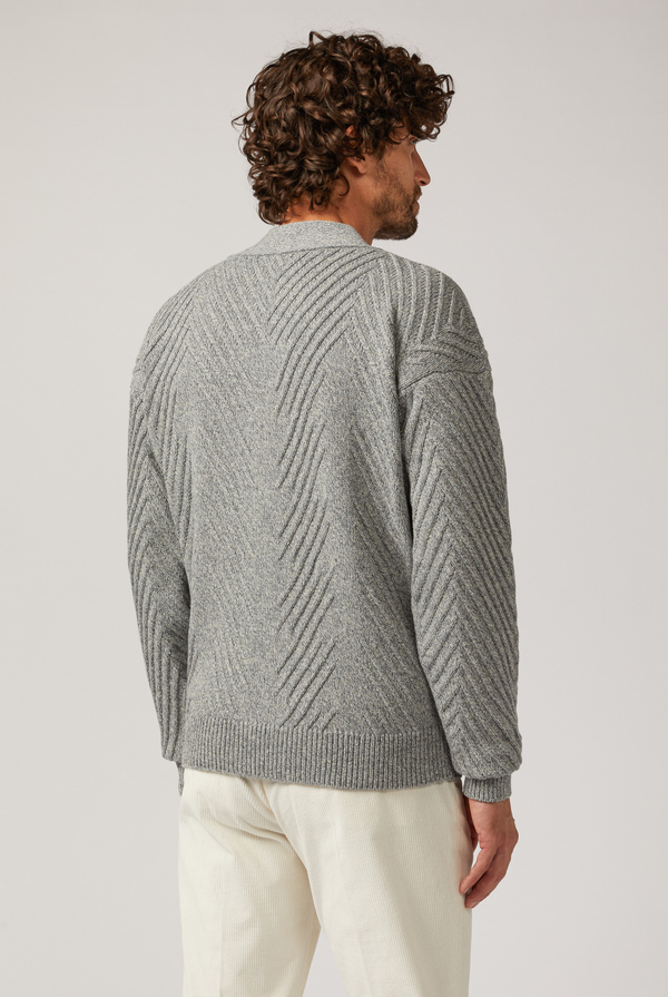 Chunky cardigan in wool and cashmere - Pal Zileri shop online