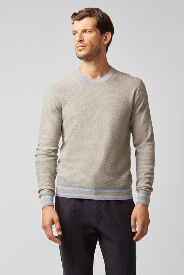 Crewneck in wool and cashmere - Pal Zileri shop online