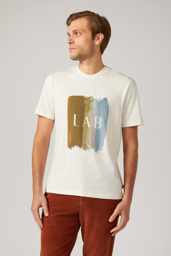 Watercolor printed t-shirt - Pal Zileri shop online