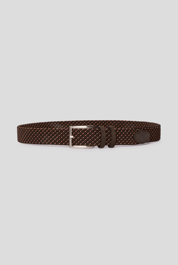 Bicolor elastic braid belt - Pal Zileri shop online