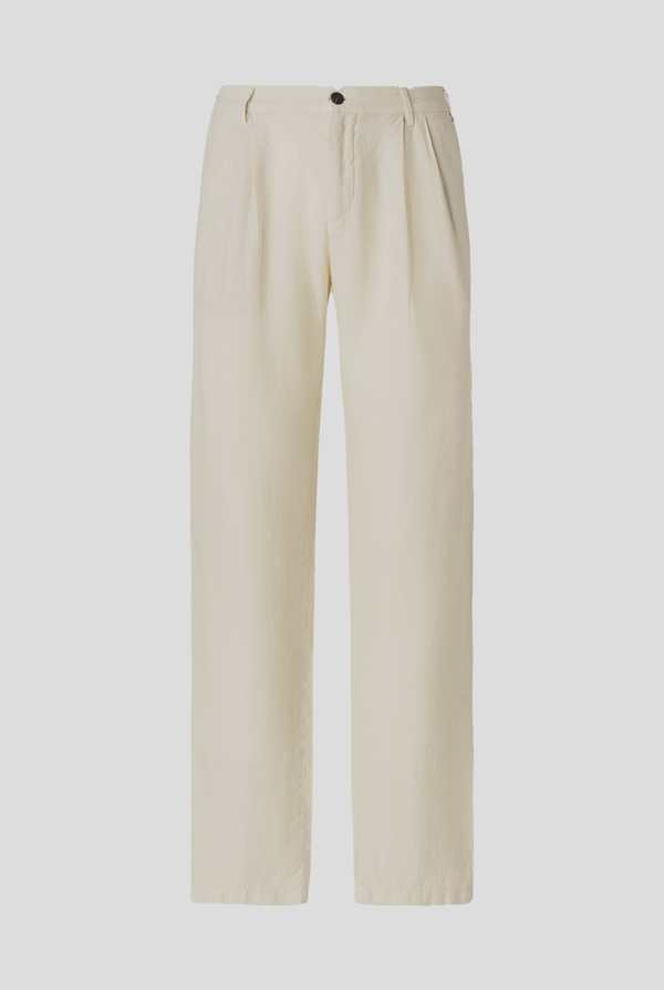 Garment dyed linen trousers - Pal Zileri shop online