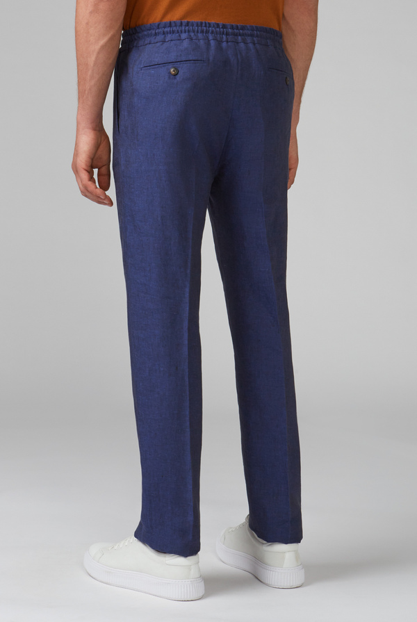 Drawstring trousers in pure linen - Pal Zileri shop online