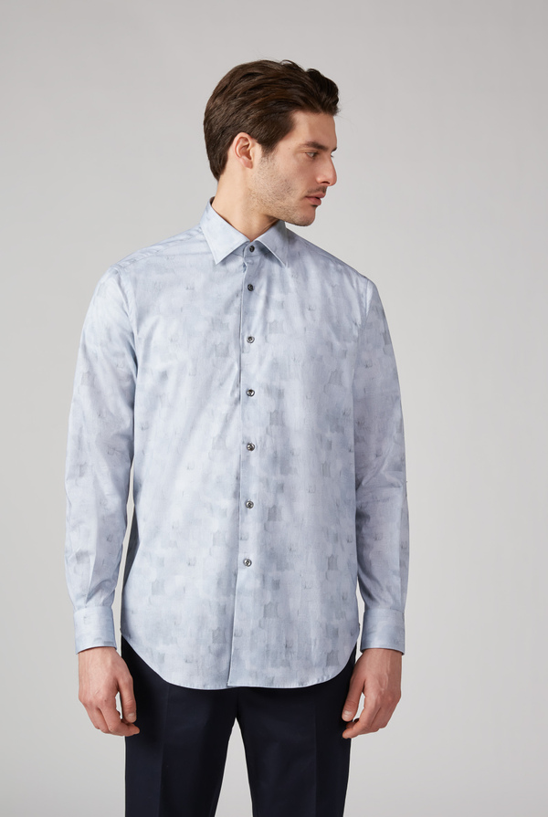 Exclusive print cotton shirt - Pal Zileri shop online