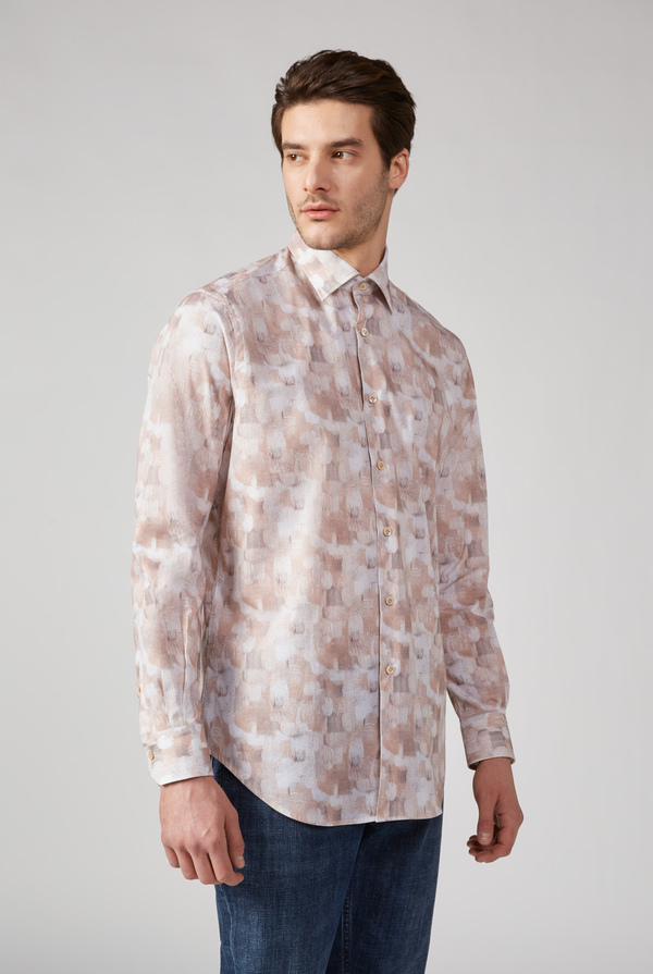 Exclusive print cotton shirt - Pal Zileri shop online