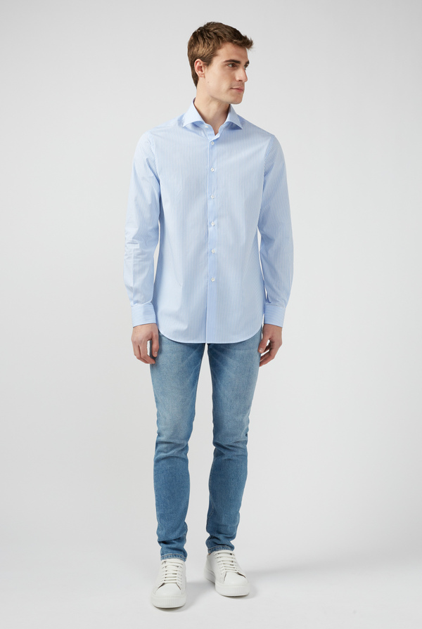 Camicia in cotone con collo francese - Pal Zileri shop online