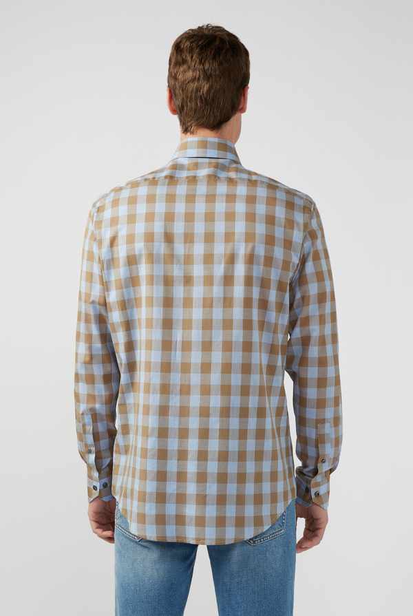 Camicia in cotone stretch a quadri - Pal Zileri shop online