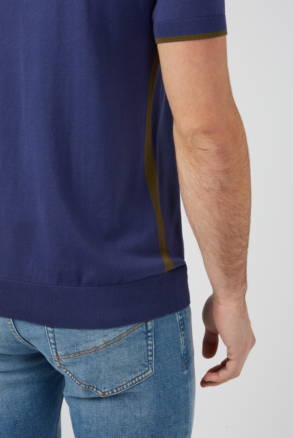 Knitted inlaid polo - Pal Zileri shop online