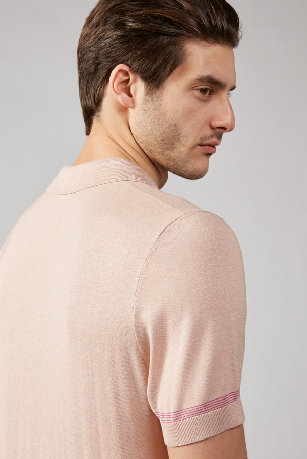 Knitted zipped polo - Pal Zileri shop online