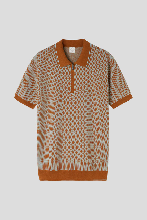 Knitted jacquard polo - Pal Zileri shop online
