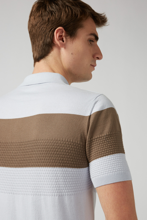 Polo in maglia di cotone con zip - Pal Zileri shop online