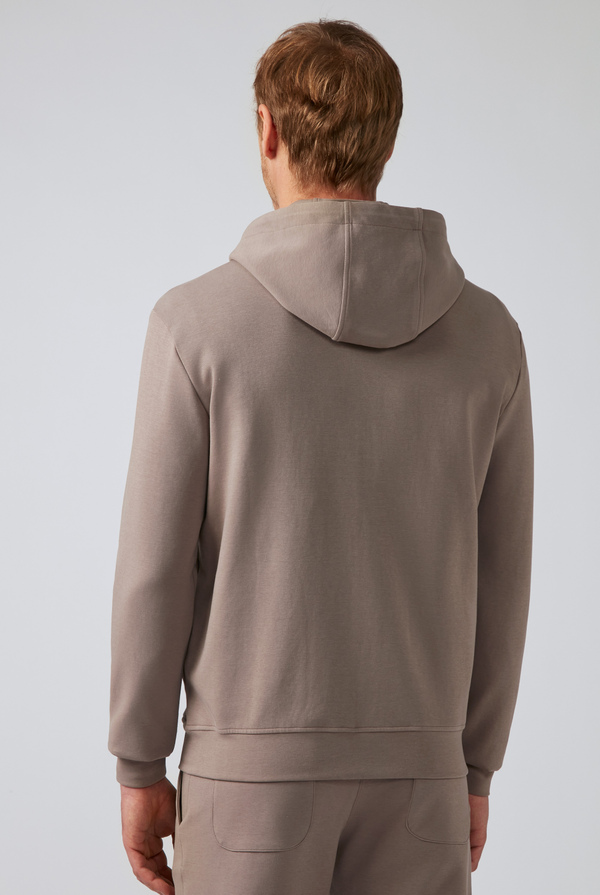 Zipped fleece hoodie - Pal Zileri shop online