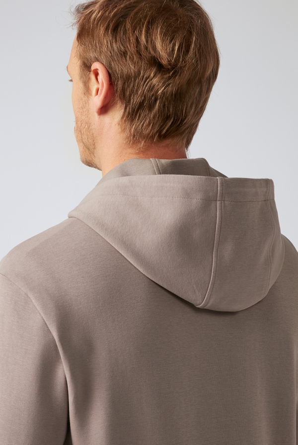 Zipped fleece hoodie - Pal Zileri shop online