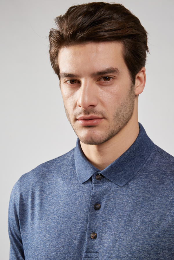 Jersey polo with buttons - Pal Zileri shop online