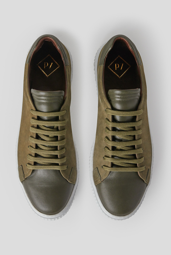 Leather and nabuk sneakers - Pal Zileri shop online