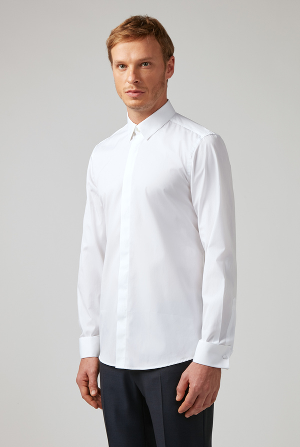 Camicia in cotone con polsini francesi - Pal Zileri shop online