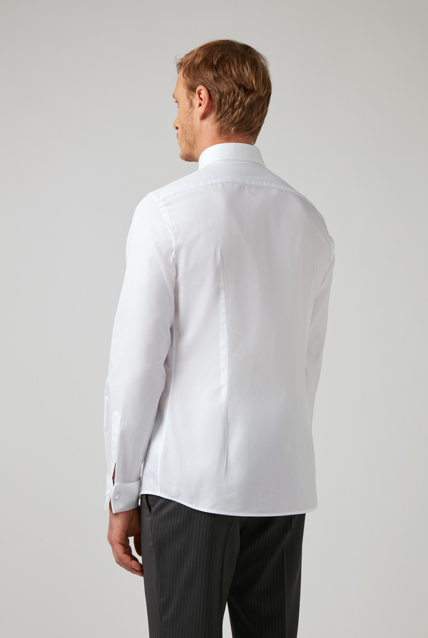 Camicia in cotone jacquard con polsini gemello francesi - Pal Zileri shop online