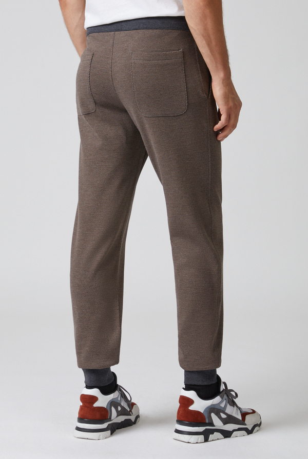 Pantaloni in felpa in cotone jacquard - Pal Zileri shop online