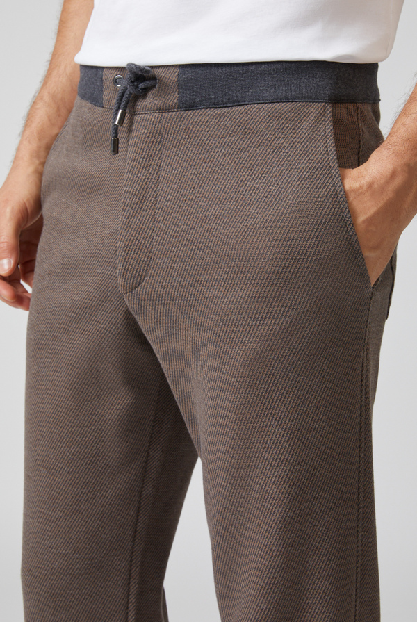 Sweatpants in cotton jacquard - Pal Zileri shop online