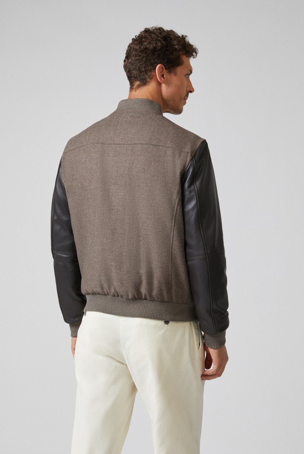 Varsity Jacket in pura lana con maniche in nappa - Pal Zileri shop online