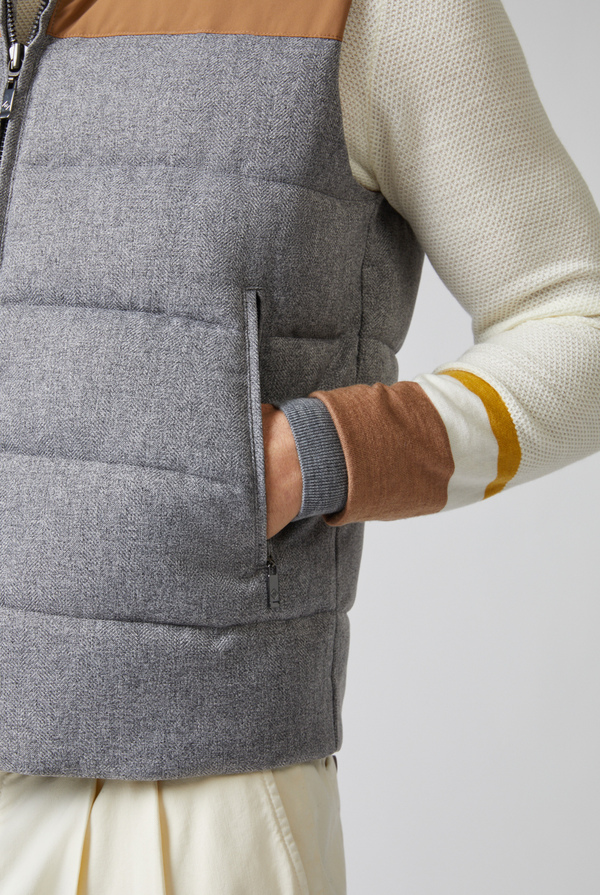 Quilted vest with hood - Pal Zileri shop online