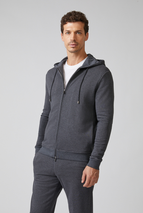 Double-zipped hoodie - Pal Zileri shop online